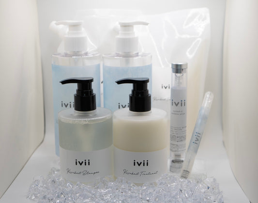 iviiアイビーアイラッシュセラム、ivii keraknit shampoo & treatment３点セット